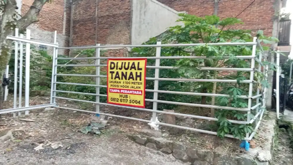 Jual tanah dilokasi perumahan posisi hook dan bersertifikat hak milik