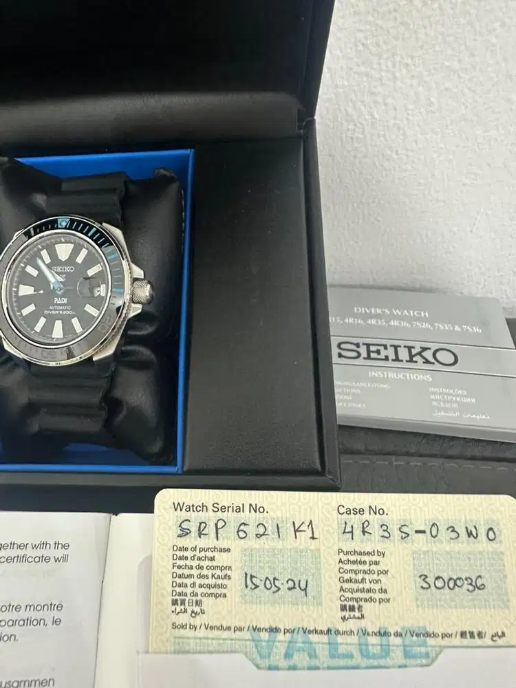 Seiko prospex samurai PADI