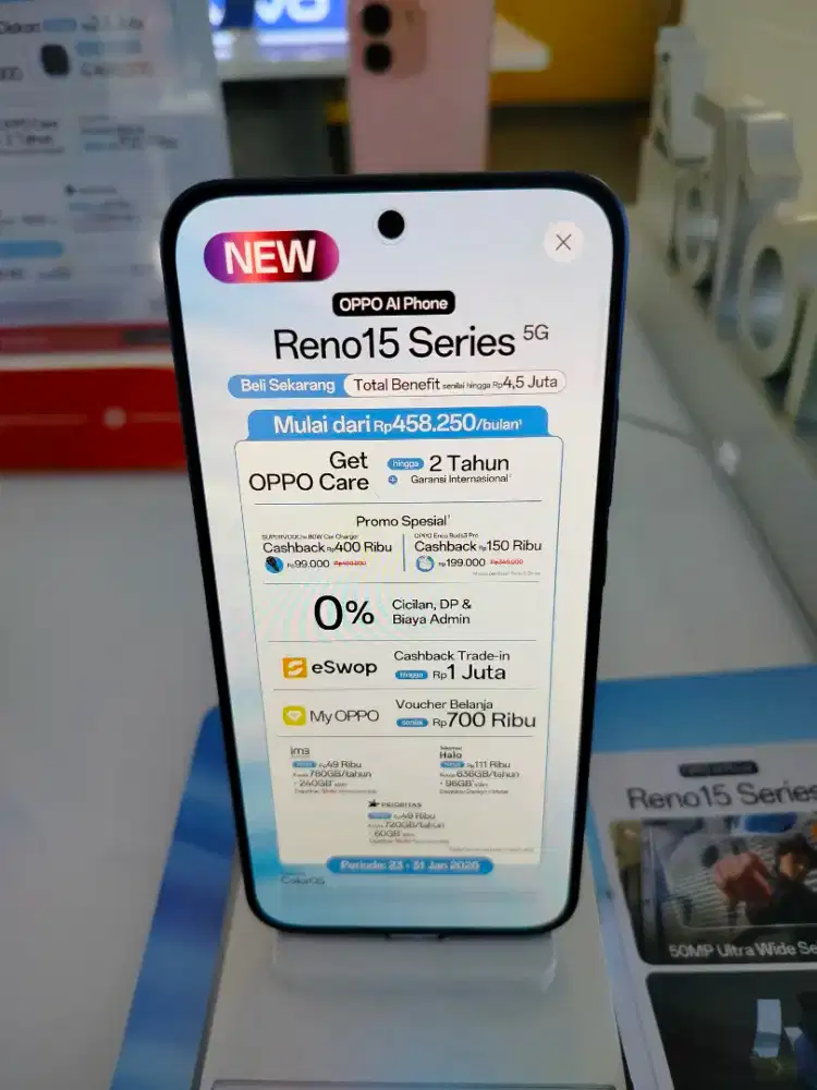 Series Reno 15, Cicilan KTP aja