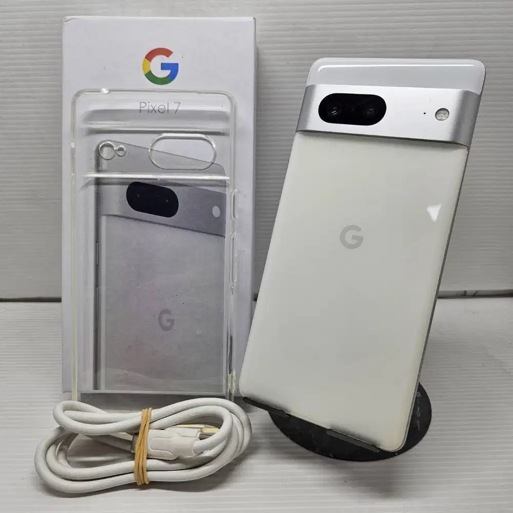 LIKE NEW 99% GOOGLE PIXEL 7 8/128 WHITE MULUS NO MINUS FULLSET BEA CUK