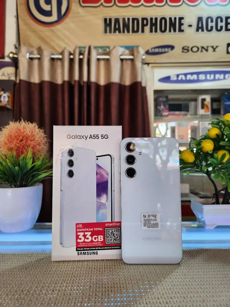 Samsung A55 5G Ram 8+8Gb/ 256Gb Fullset Mulus Ori 100% SEIN Bergaransi