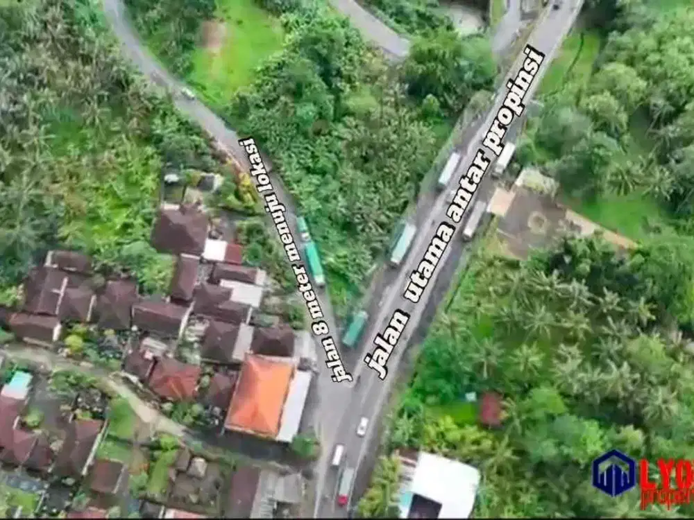jual tanah lokasi strategis pinggir jalan besar dekat kota,di tabanan bali.