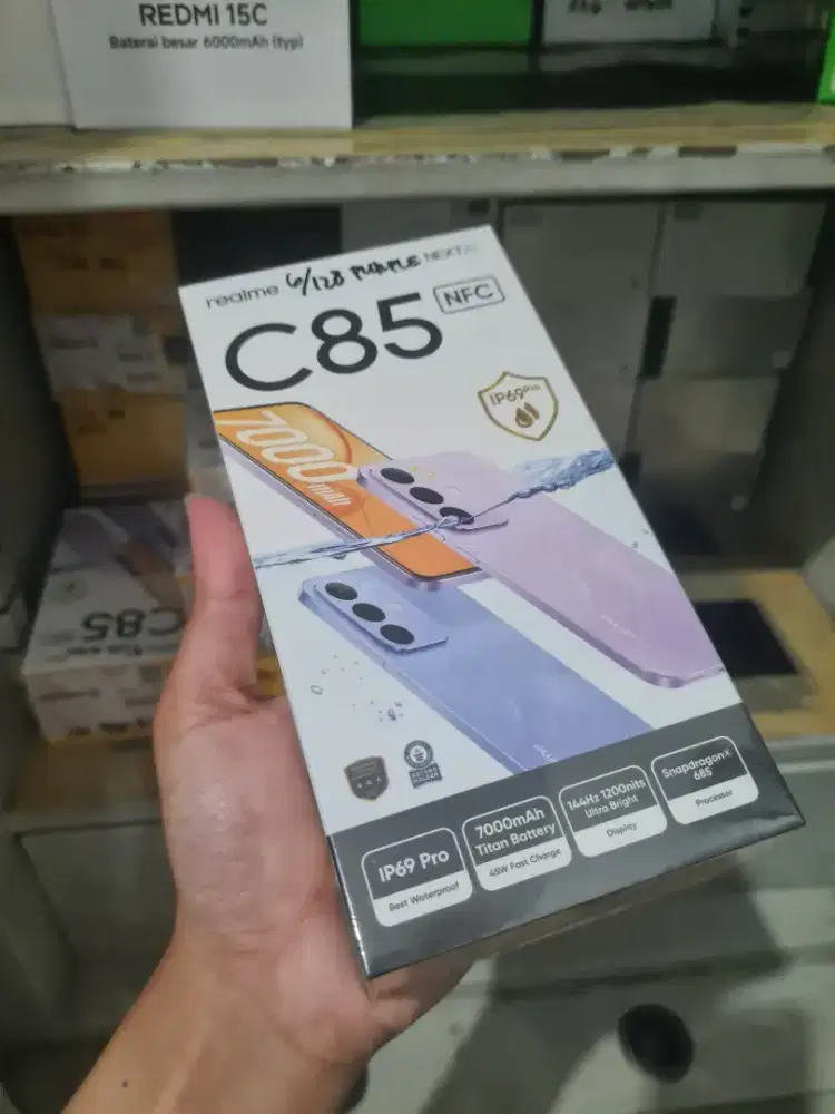 Realme C85 8/128 new bisa NFC Baterai 7.000 mAh