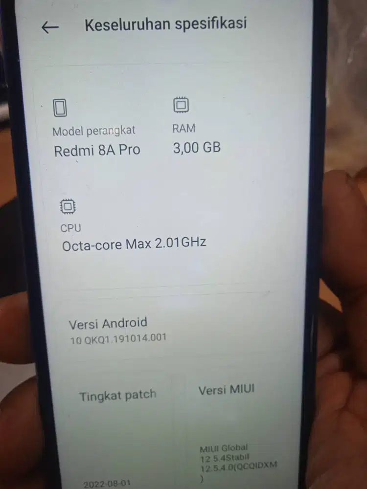 HP REDMI 8A PRO