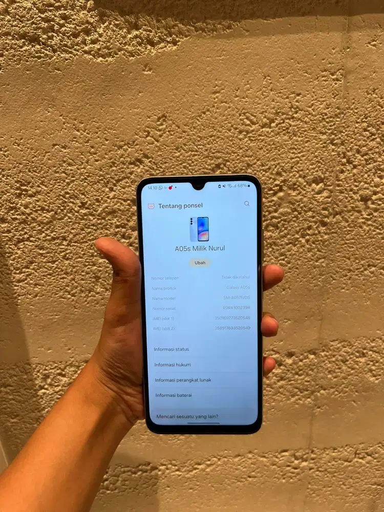 Samsung Galaxy A05s RAM 6/128 GB White