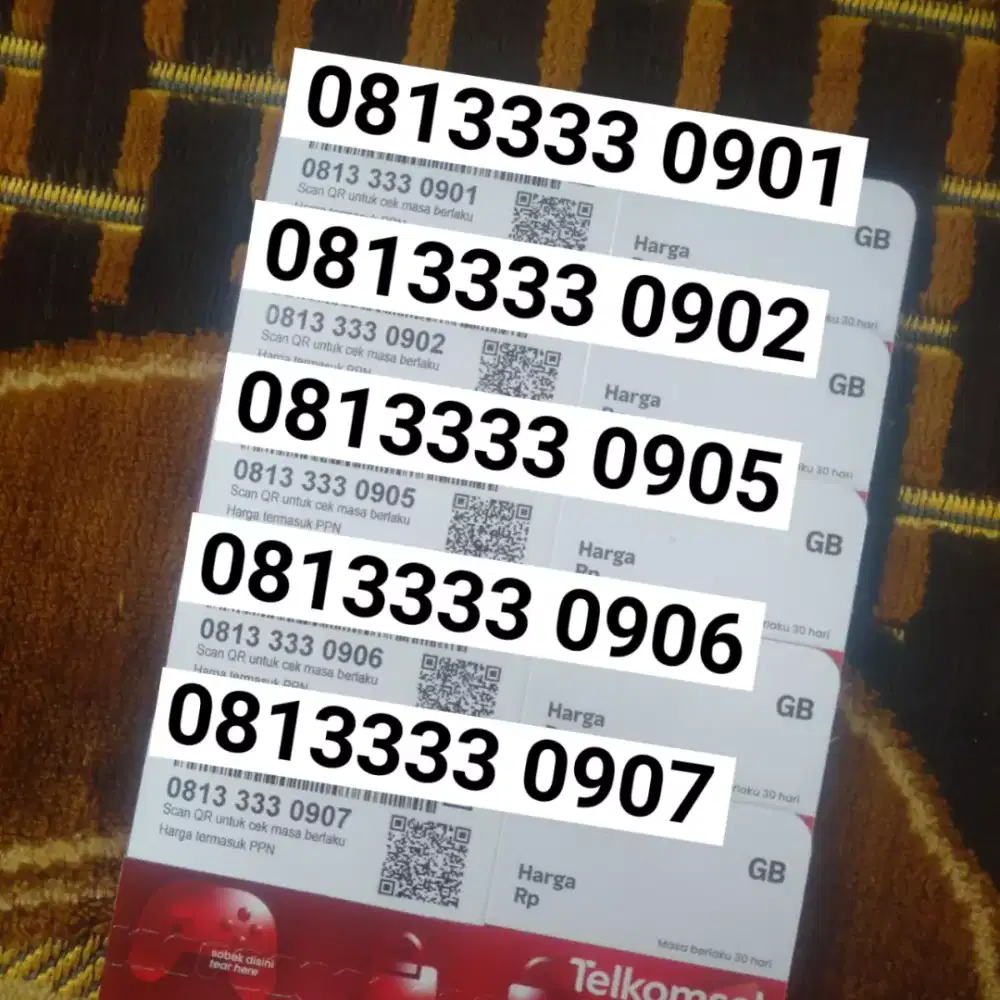 Nomor Cantik Telkomsel Simpati 11 Digit Hokki