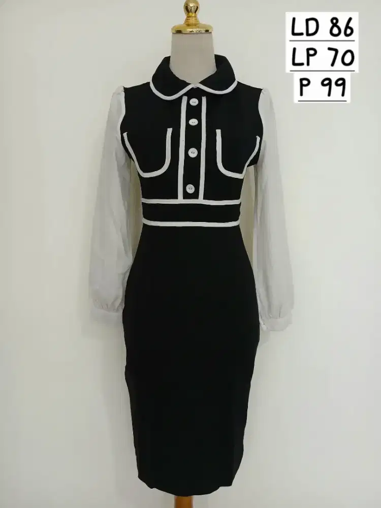 Baju terusan dress ONEBUYE size M, preloved