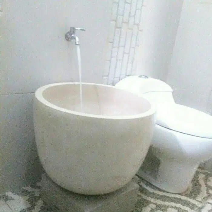 Bak mandi teraso tipe blong setengah