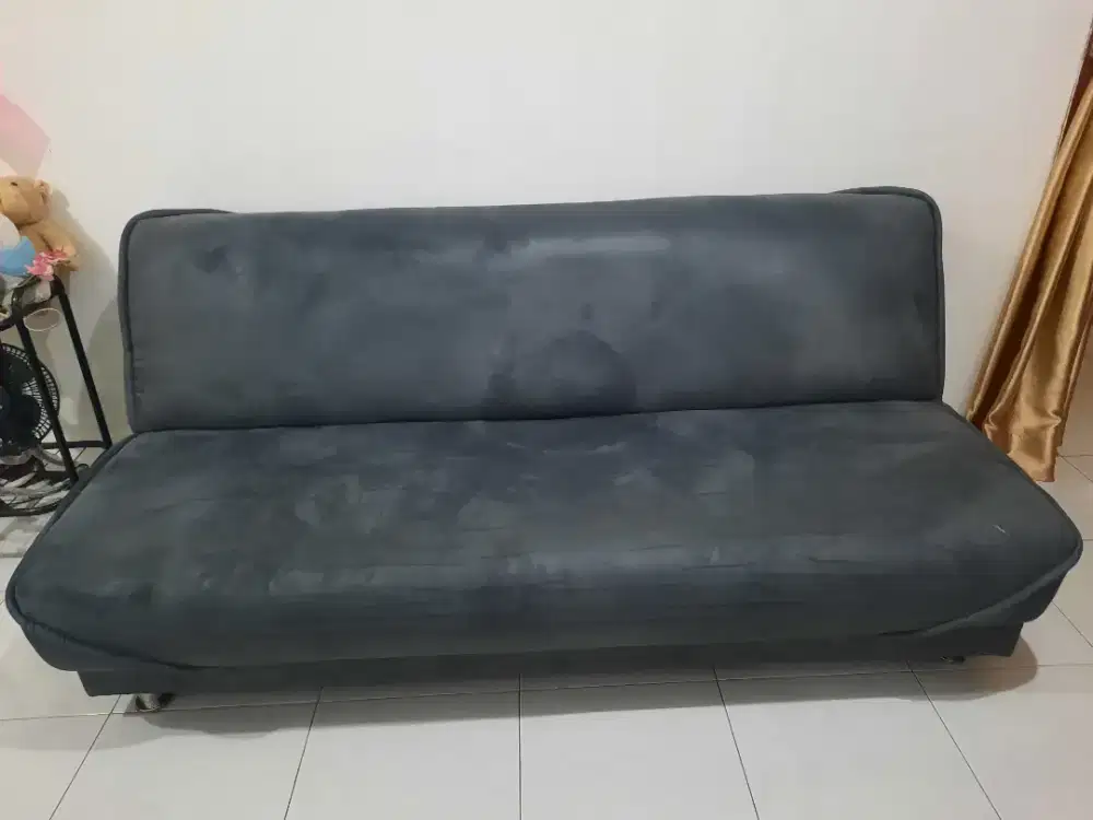 Dijual Sofa Bed  warna abu# harga bisa nego