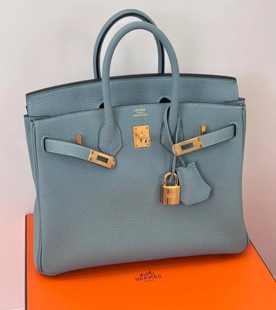 Hermes LNIB B25 Blue Ciel togo ghw