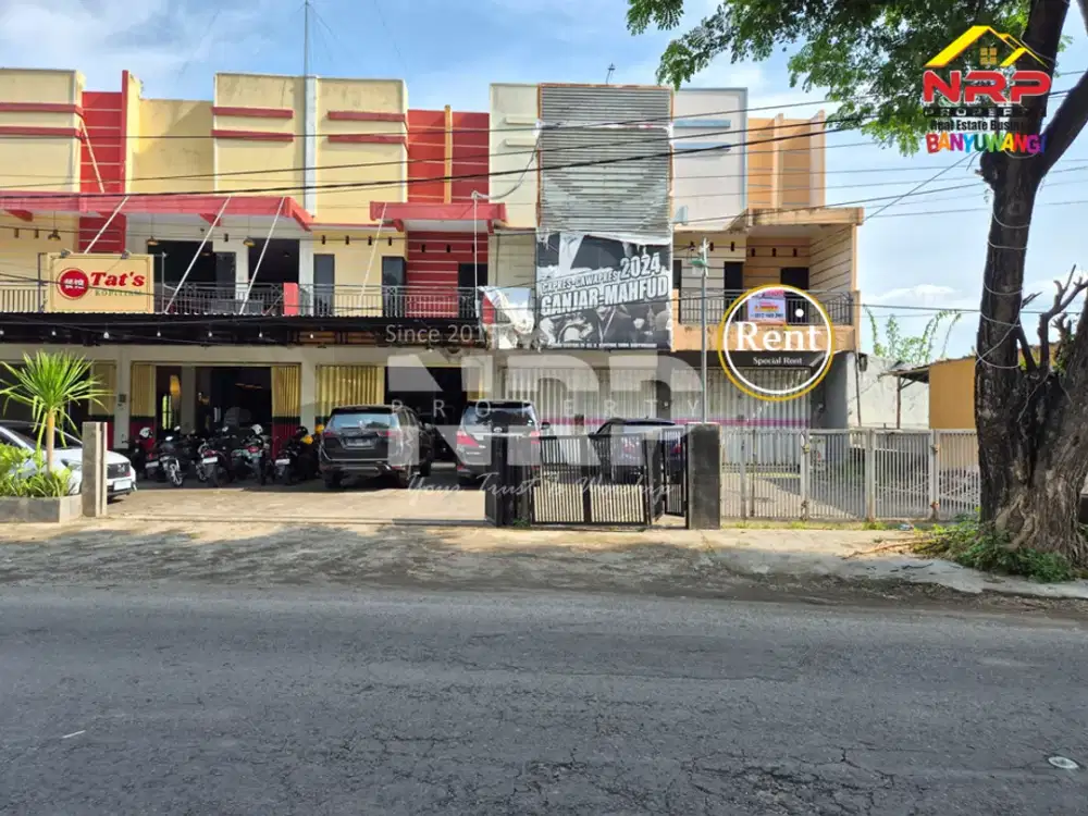 Disewakan Ruko 2 Lantai Murah di Jl. Kepiting - Banyuwangi