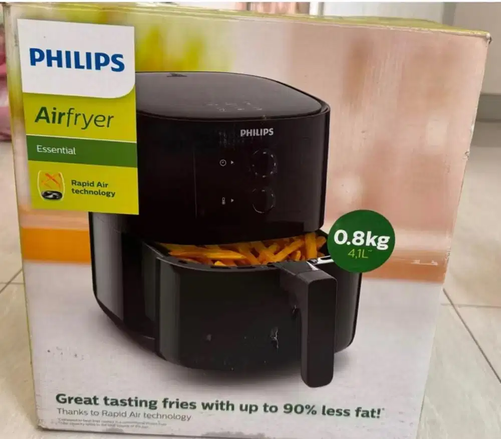 Philips Airfryer HD9200 Low Watt 800W – Normal, Hemat Listrik