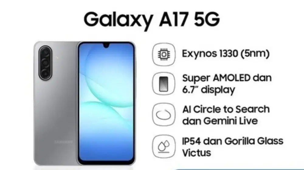 SAMSUNG GALAXY A17 5G RAM 8/256