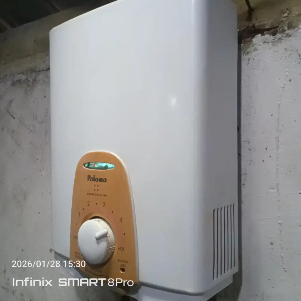 Water heater gas bekas