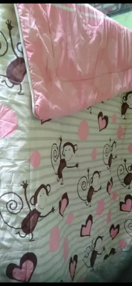 Di jual bed caver ori dana sli merek my love ukuran 120x200  halus