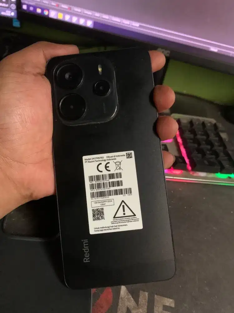 Redmi note 14 8/128 hitam seperti baru
