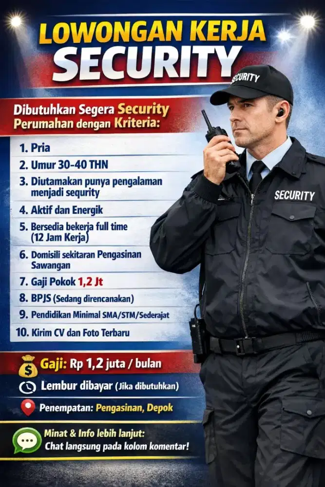 Lowongan Sequrity Perumahan