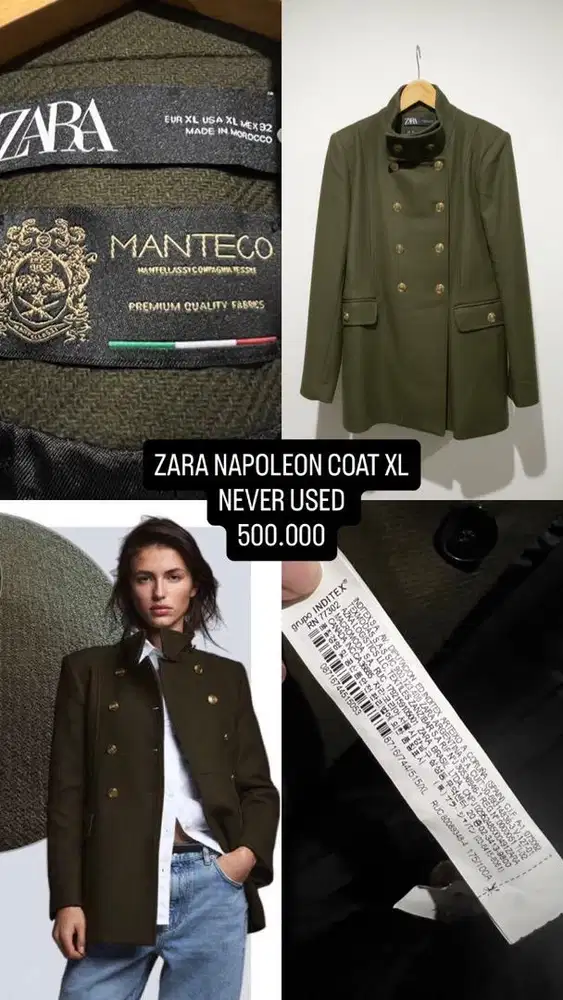Zara coat napoleon original