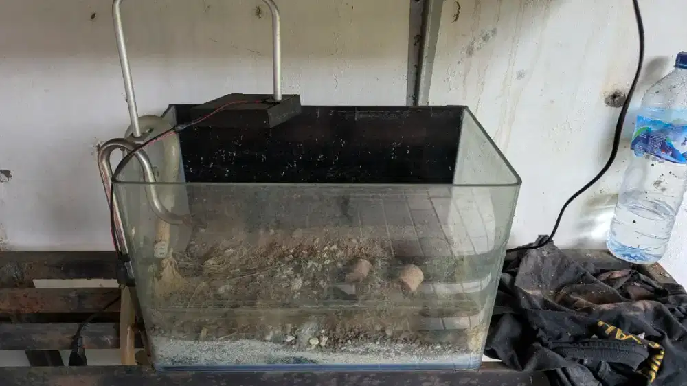 Aquarium 40x20cm bended bagus second
