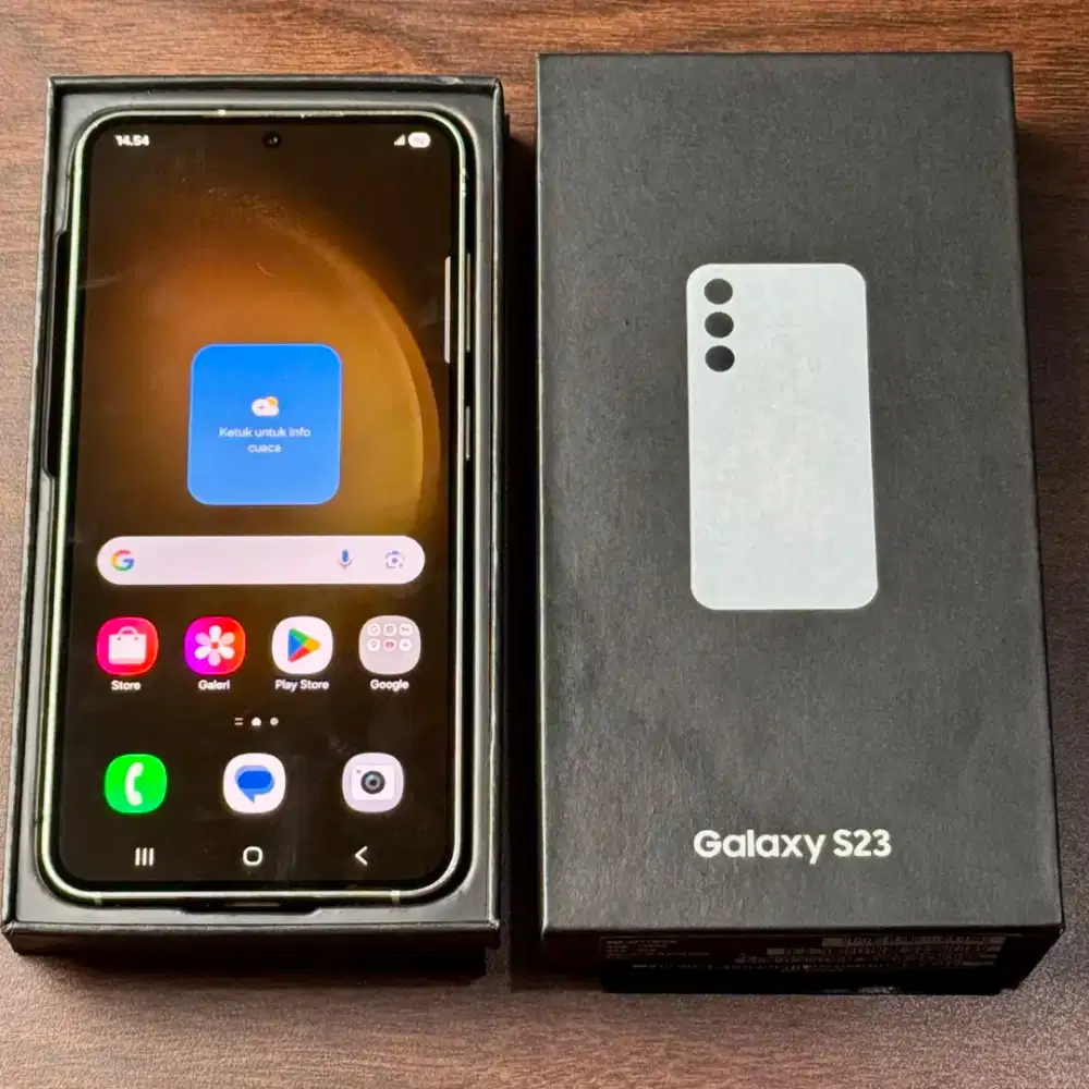 Samsung S23, 8/128GB [ Cream ] Garansi Resmi Sein.