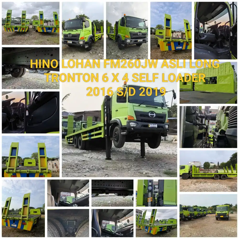 HINO LOHAN FM260JW ASLI LONG SELF LOADER 6X4 TRONTON ISTIMEWA SEKALI