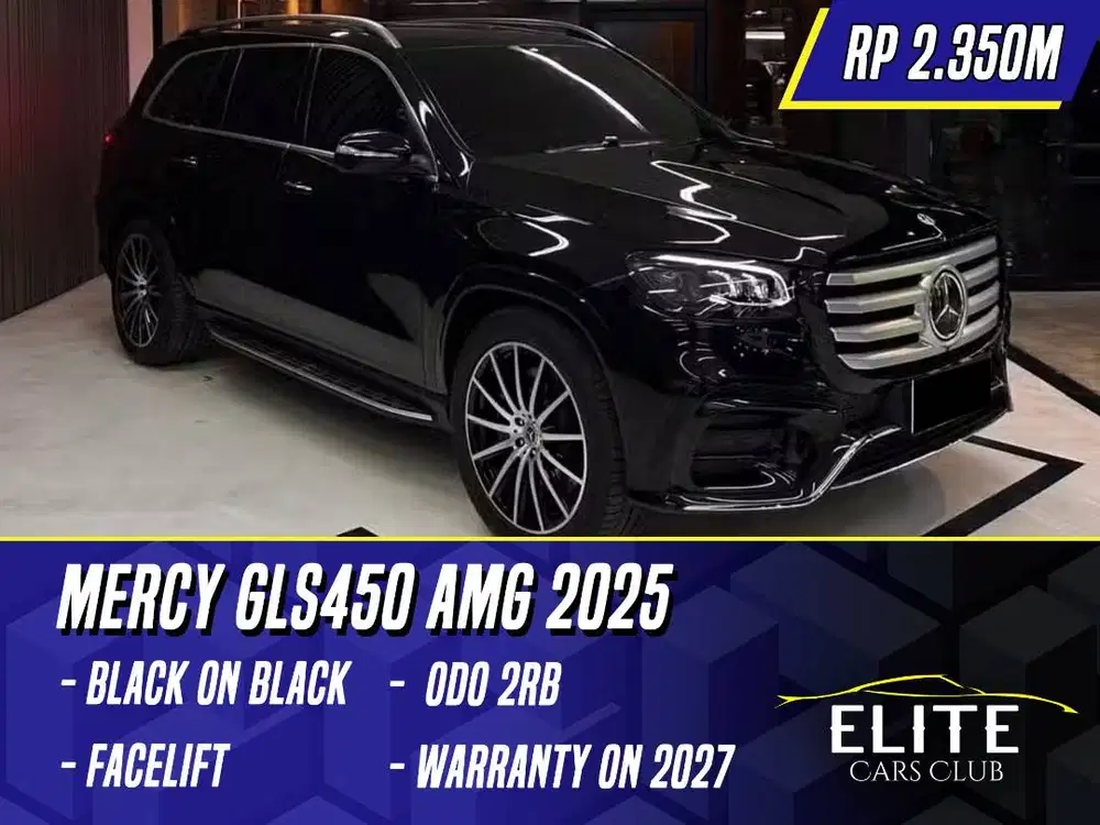 Mercedes Benz GLS450 AMG 2025 NIK 2024 Facelift Black Hitam Mercy GLS
