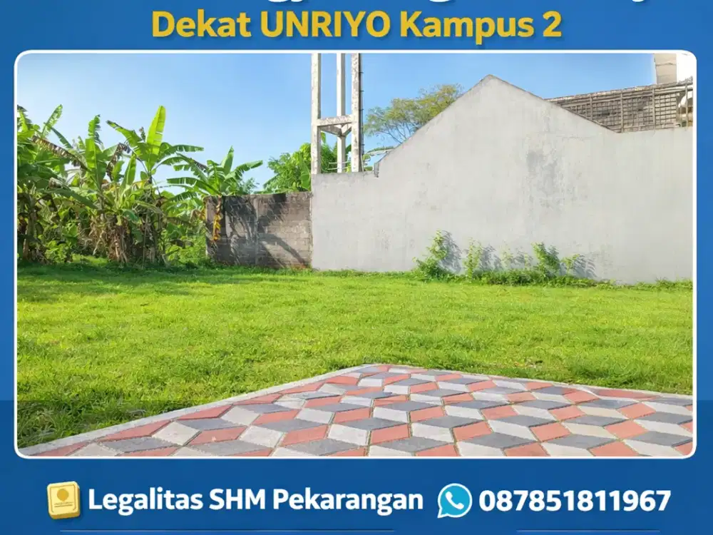 Tanah Maguwoharjo 3 menit dari  UNRIYO kampus 2