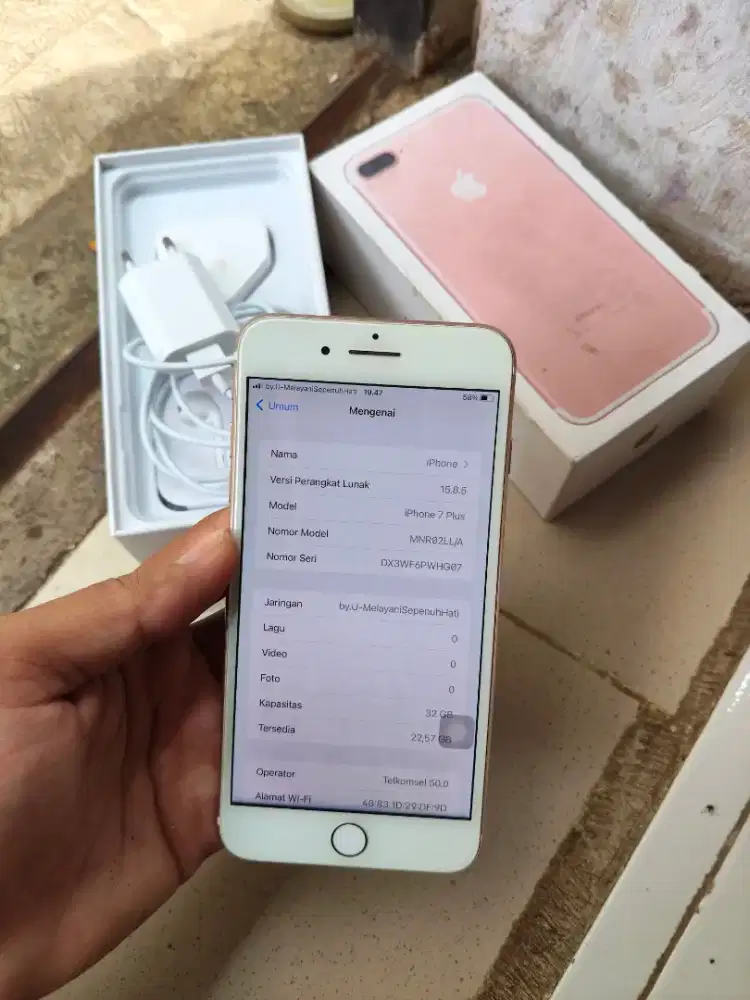 Iphone 7 plus 32GB fullset nominus