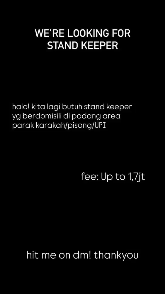 Penjaga Booth Matcha