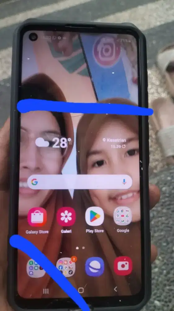 Samsung a21s sangat normal tapi mines