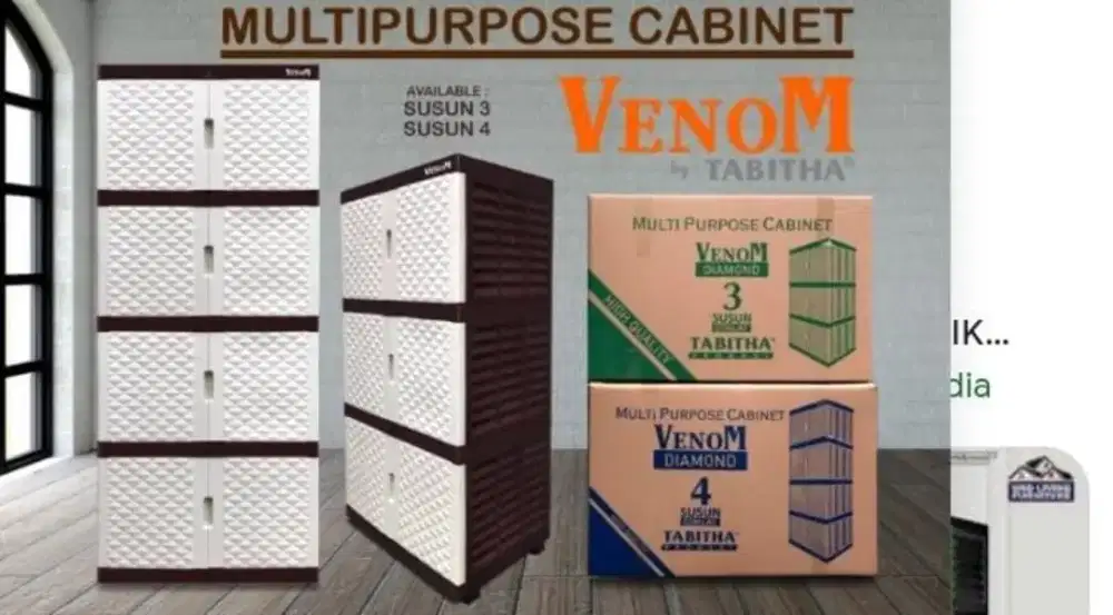 Lemari pakaian 4 susun jumbo