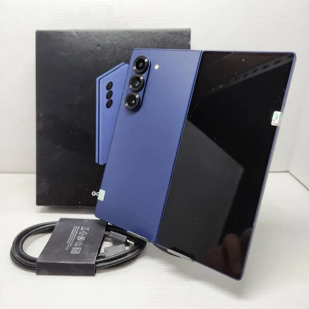 MULUS LIKE NEW! SAMSUNG GALAXY Z FOLD 6 5G 12/256 NAVY FULLSET NO MINU