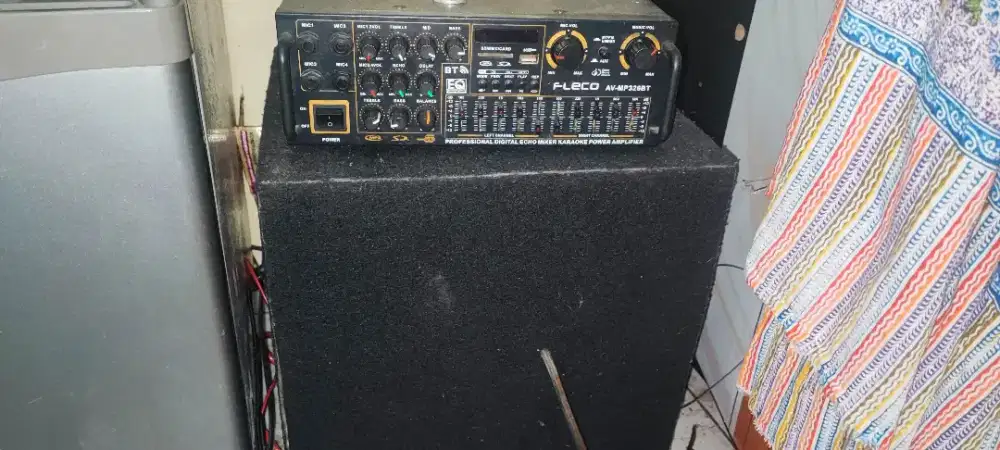 Amfli dan speaker kondisi bagus