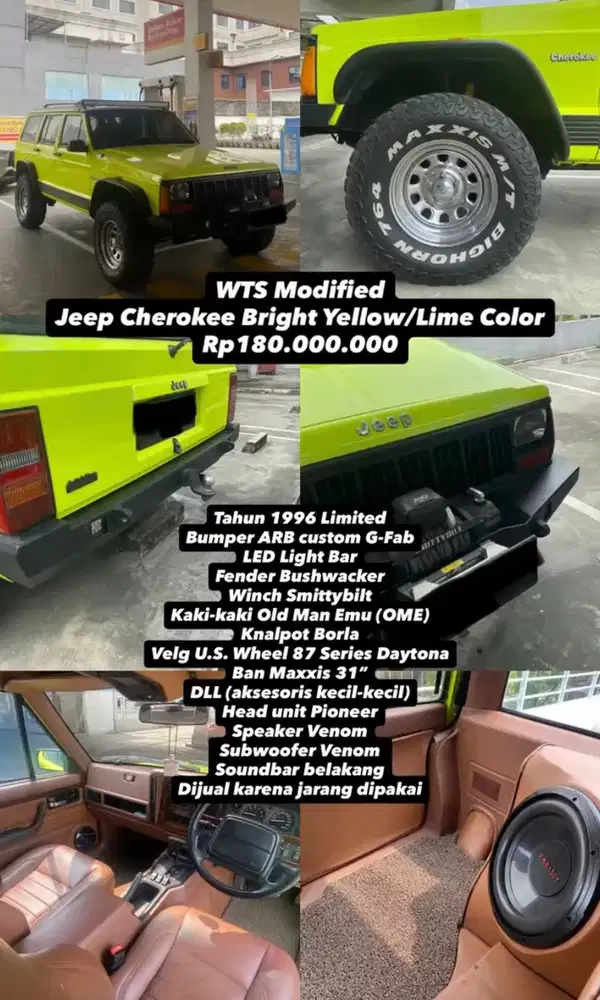 Jeep Cherokee 1996 Bensin
