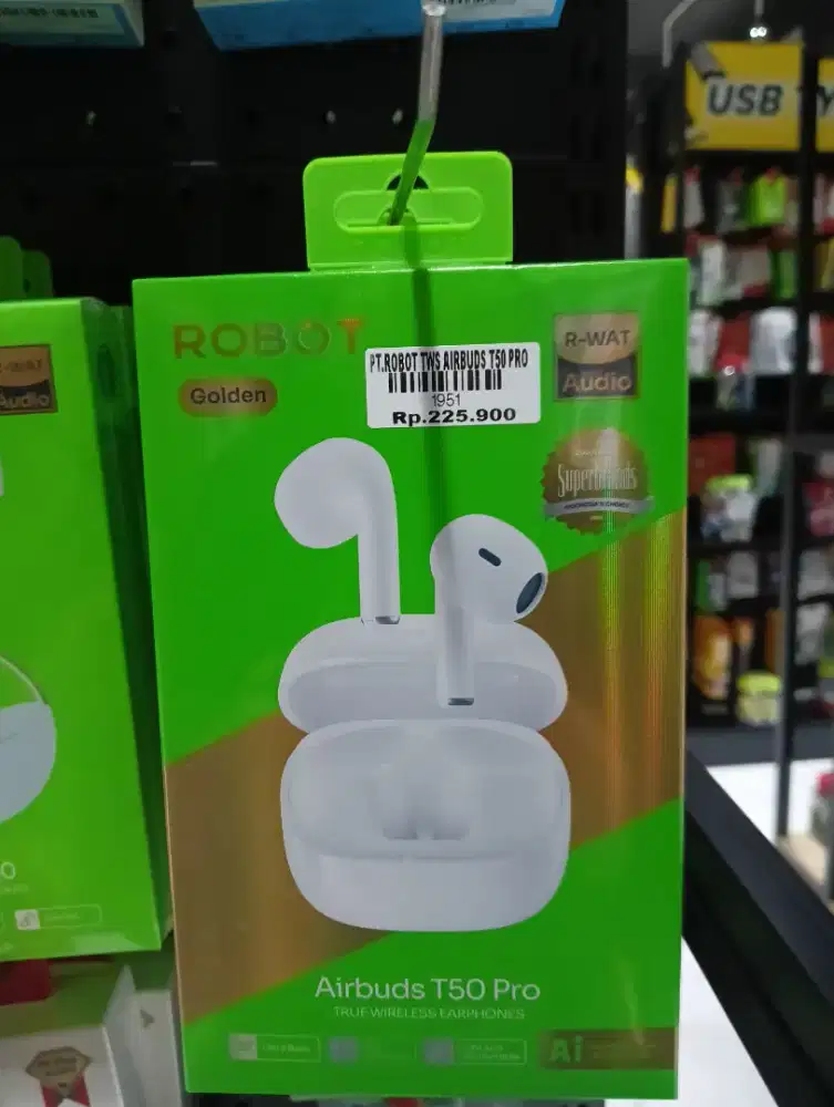 ROBOT TWS AIRBUDS T50 PRO | ATLANTIS DAHSYAT