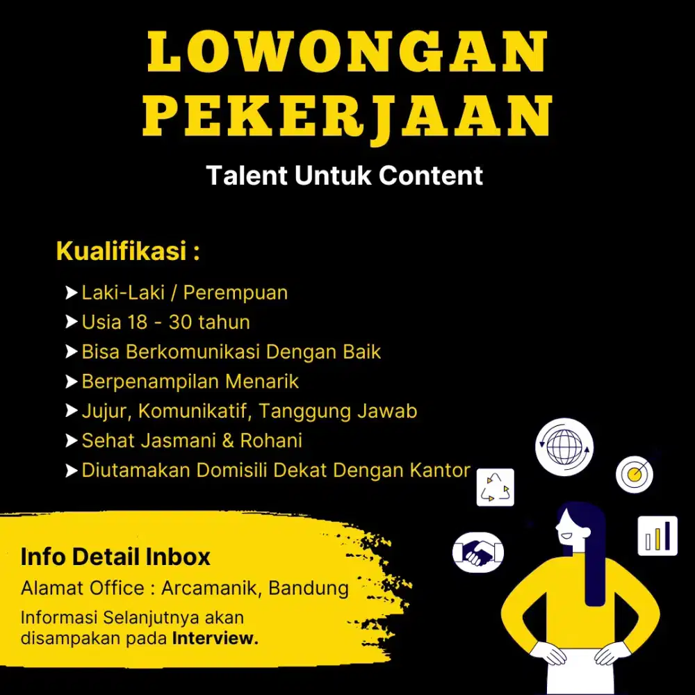 Lowongan Kerja Talent Konten