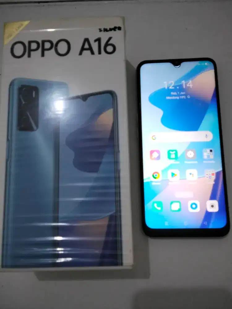Oppo a16 ram 3/32 lengkap fullset original