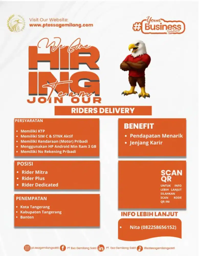 RIDER SPX EXPRESS AREA TANGERANG KOTA DAN KABUPATEN