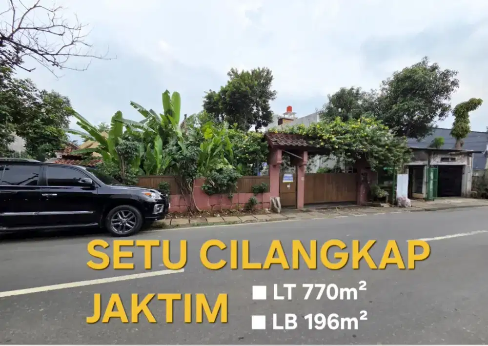 Dijual Rumah/bisa Ruang Usaha Jl. Raya Setu, Cilangkap, JakTim