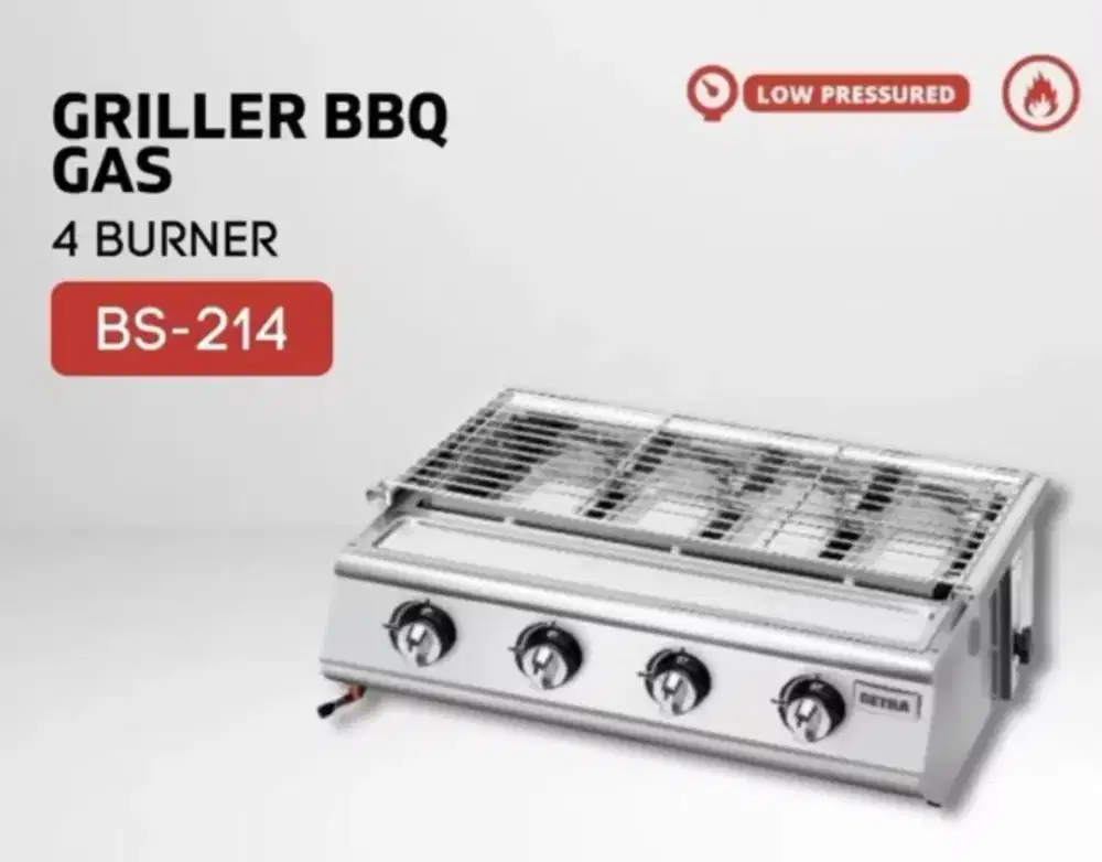 Kompor Bakar GETRA type BS-214 . 4 tungku (BARU)