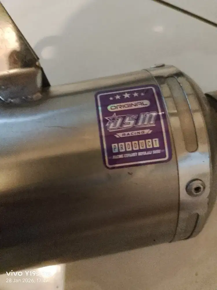 Knalpot dsm ori saringan full masih bagus gaswoll baru