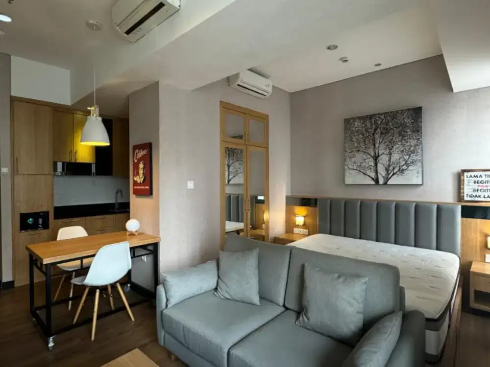 DISEWAKAN APARTEMEN TAMAN ANGGREK JAKARTA BARAT 1BR FURNISH BEST VIEW