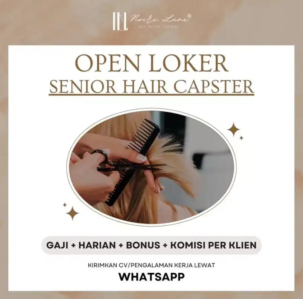 Loker Senior Hair Capster Lowongan Kerja Jakarta Timur