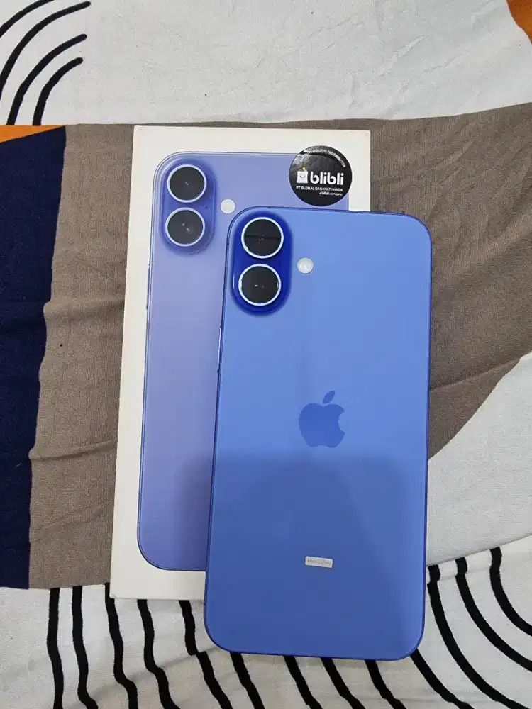 Iphone 16plus 128 ibox mulus lengkap garansi