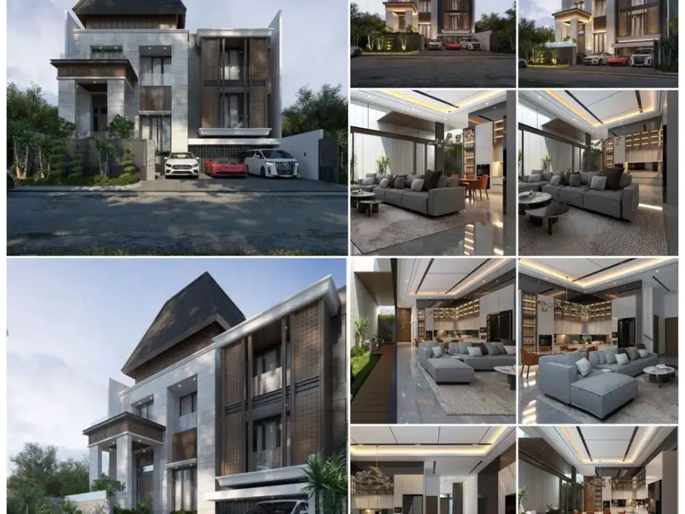 Rumah American Modern, Row Lebar, Strategis di Citraland, SBY