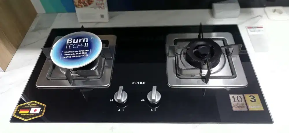 C/FOTILE GHG73202 2B BUILT IN GAS HOB 730×410 BLK