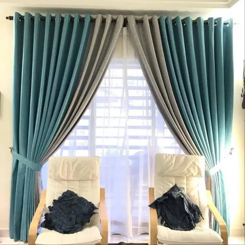 Menjual Gorden Blackout Pasang Skat Klinik Hordeng Gordyn Vitrase