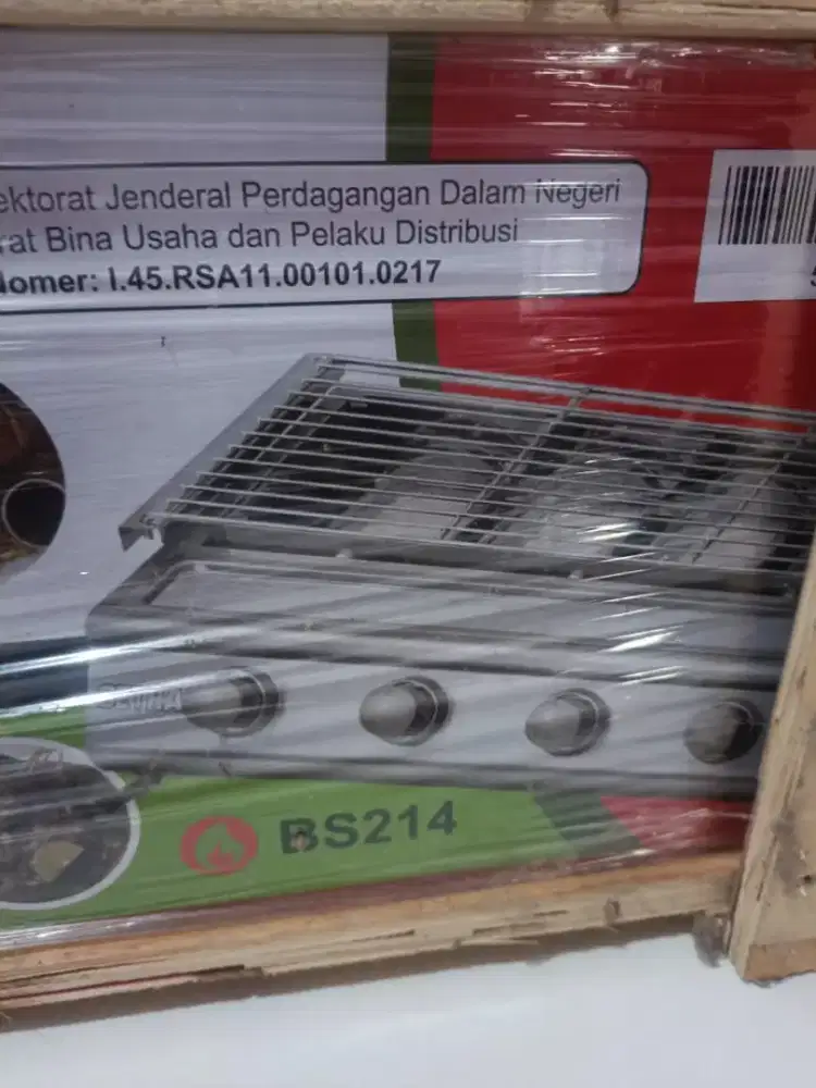 Kompor Bakaran GETRA 4 Tungku - type BS-214 (BARU /NEW)