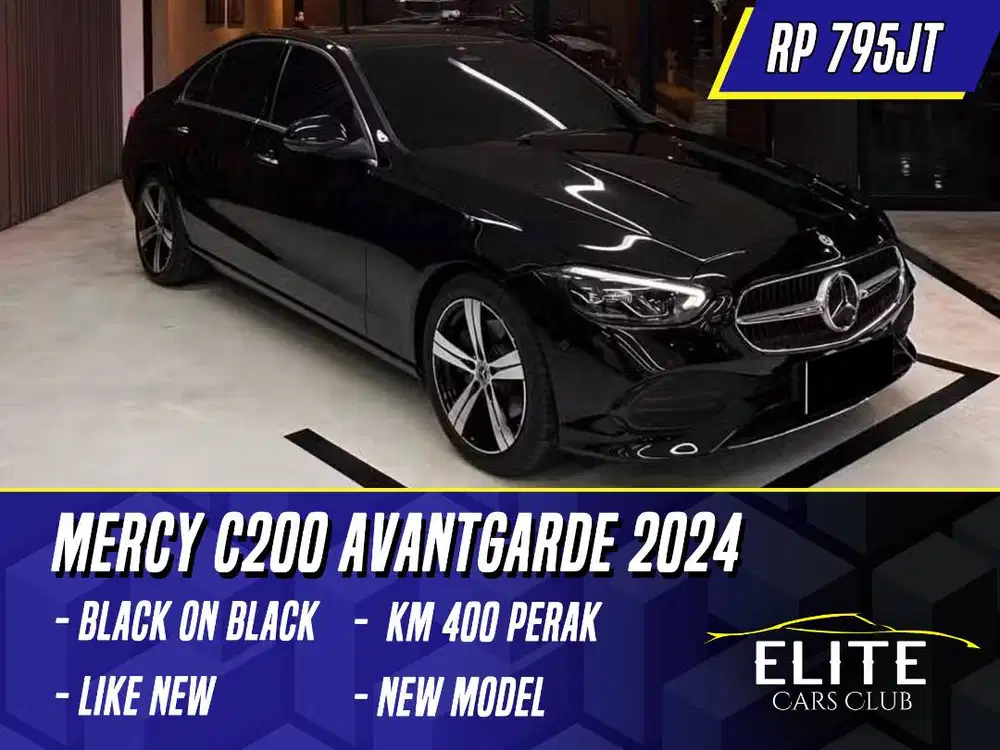 Mercedes Benz C200 Avantgarde 2024 Black Hitam Mercy C 200 AVG