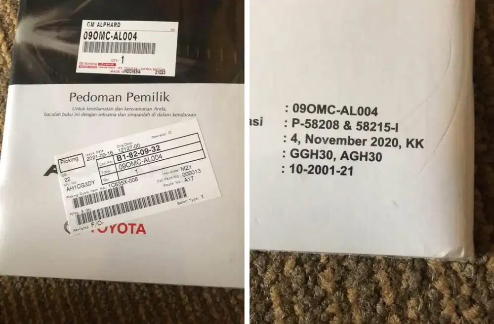 Manual book alphard anh 30 dgn cd